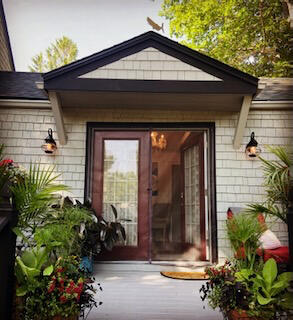 The Sea Salt"s Patio Entrance gardens boutique style historic home stays